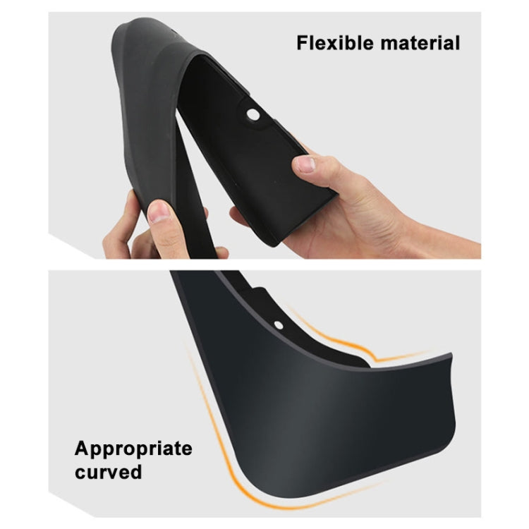 For Mazda 2 Hatchback 2007-2012 4pcs/Set Car Auto Soft Plastic Splash Flaps Fender Guard - Mudguards by PMC TechLife | Online Shopping South Africa | PMC TechLife | Buy Now Pay Later Mobicred