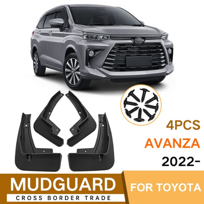 For Toyota Avanza 2022 4pcs/Set Car Auto Soft Plastic Splash Flaps Fender Guard - Mudguards by PMC Jewellery | Online Shopping South Africa | PMC Jewellery | Buy Now Pay Later Mobicred