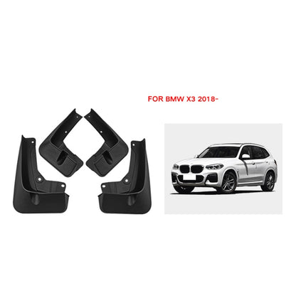 For BMW X3 2018-2023 4pcs/Set Car Auto Soft Plastic Splash Flaps Fender Guard - Mudguards by PMC Jewellery | Online Shopping South Africa | PMC Jewellery | Buy Now Pay Later Mobicred