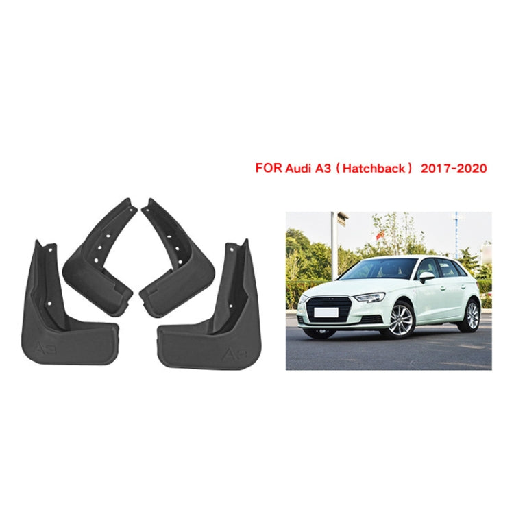 For Audi A3 Hatchback 2017-2020 4pcs/Set Car Auto Soft Plastic Splash Flaps Fender Guard - Mudguards by PMC Jewellery | Online Shopping South Africa | PMC Jewellery | Buy Now Pay Later Mobicred