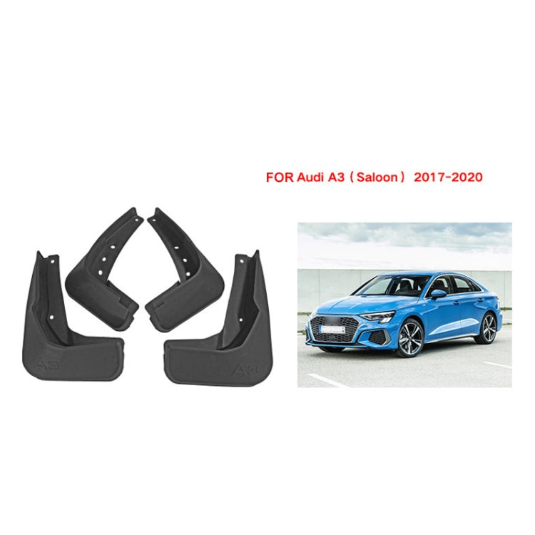 For Audi A3 Sedan 2017-2020 4pcs/Set Car Auto Soft Plastic Splash Flaps Fender Guard - Mudguards by PMC Jewellery | Online Shopping South Africa | PMC Jewellery | Buy Now Pay Later Mobicred