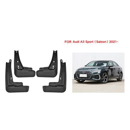 For Audi A3 Sedan Sport 2021 4pcs/Set Car Auto Soft Plastic Splash Flaps Fender Guard - Mudguards by PMC Jewellery | Online Shopping South Africa | PMC Jewellery | Buy Now Pay Later Mobicred