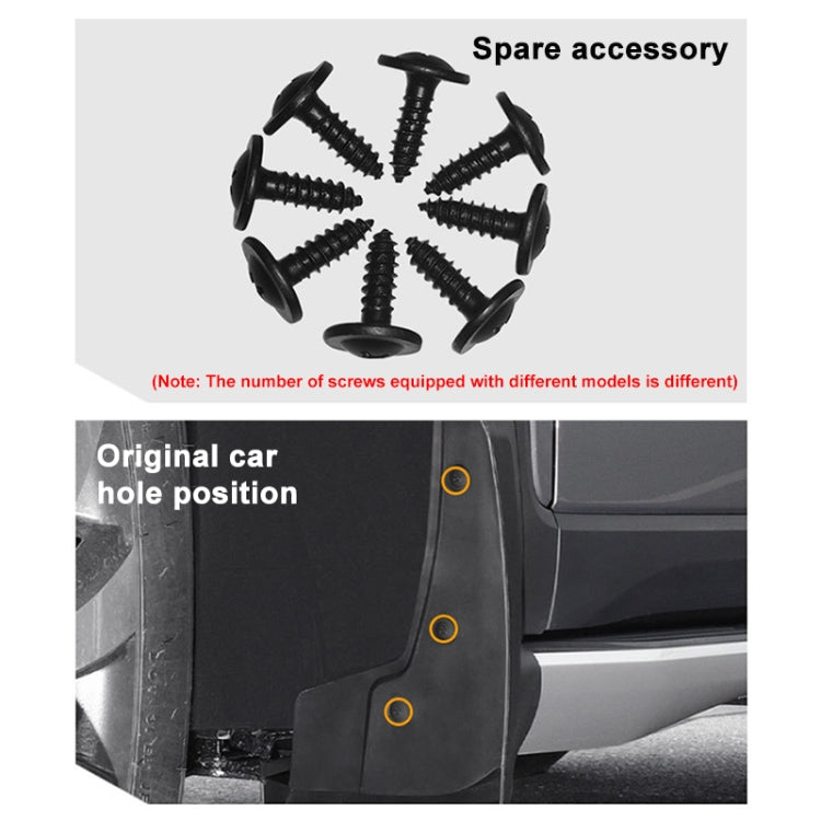 For Mercedes-Benz A-class Hatchback 2013-2018 4pcs/Set Car Auto Soft Plastic Splash Flaps Fender Guard - Mudguards by PMC TechLife | Online Shopping South Africa | PMC TechLife
