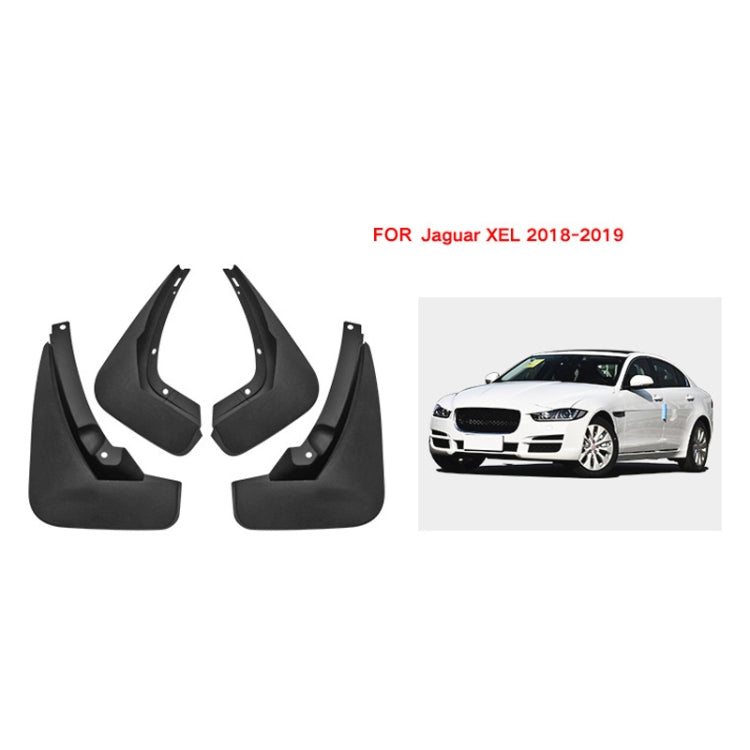 For Jaguar XEL 2018-2019 4pcs/Set Car Auto Soft Plastic Splash Flaps Fender Guard - Mudguards by PMC Jewellery | Online Shopping South Africa | PMC Jewellery | Buy Now Pay Later Mobicred