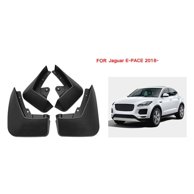 For Jaguar E-pace 2018-2023 4pcs/Set Car Auto Soft Plastic Splash Flaps Fender Guard - Mudguards by PMC Jewellery | Online Shopping South Africa | PMC Jewellery | Buy Now Pay Later Mobicred