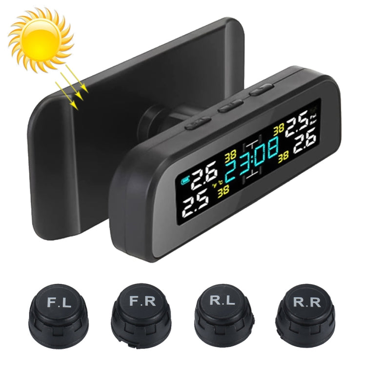 TY17 Car External High Precision Solar Charging Tire Pressure Monitoring System TPMS - Tire Pressure Gauges by PMC Jewellery | Online Shopping South Africa | PMC Jewellery | Buy Now Pay Later Mobicred