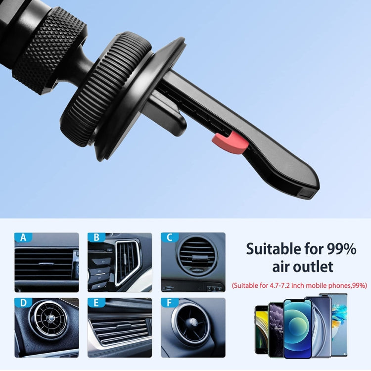 Car Knob Air Outlet Invisible Aluminum Alloy Gravity Holder - free shipping - PMC TechLife - Order now!