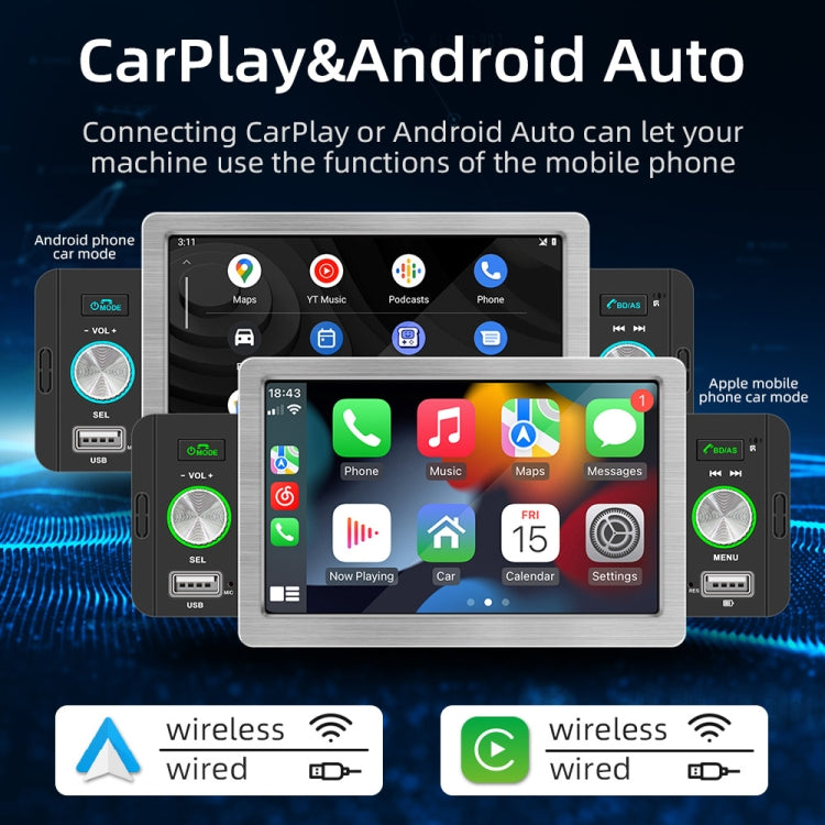 158W 5 inch Allwinner Melis F133 Car MP5 Player, Support CarPlay / BT / USB / FM - Car MP3 & MP4 & MP5 by PMC Jewellery | Online Shopping South Africa | PMC Jewellery | Buy Now Pay Later Mobicred