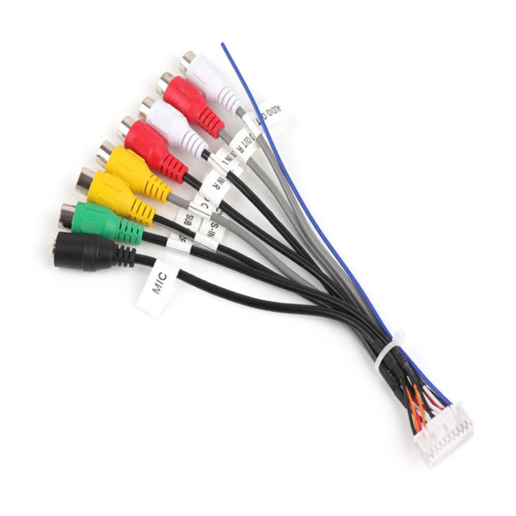 Palminfo Android Navigation 20-pin Audio Microphone Cable RCA Bass Amplifier Cable - DIY Cables by PMC TechLife | Online Shopping South Africa | PMC TechLife | Buy Now Pay Later Mobicred