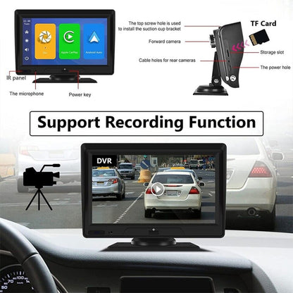 P702D 7 inch Portable Touch Display Wireless Car Navigator Dual-lens Smart Driving Recorder - Car DVRs by PMC Jewellery | Online Shopping South Africa | PMC Jewellery | Buy Now Pay Later Mobicred