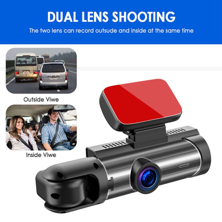 3.16 inch 1080P HD Night Vision Front and Inside Dual Lenses Driving Recorder - Car DVRs by PMC TechLife | Online Shopping South Africa | PMC TechLife | Buy Now Pay Later Mobicred