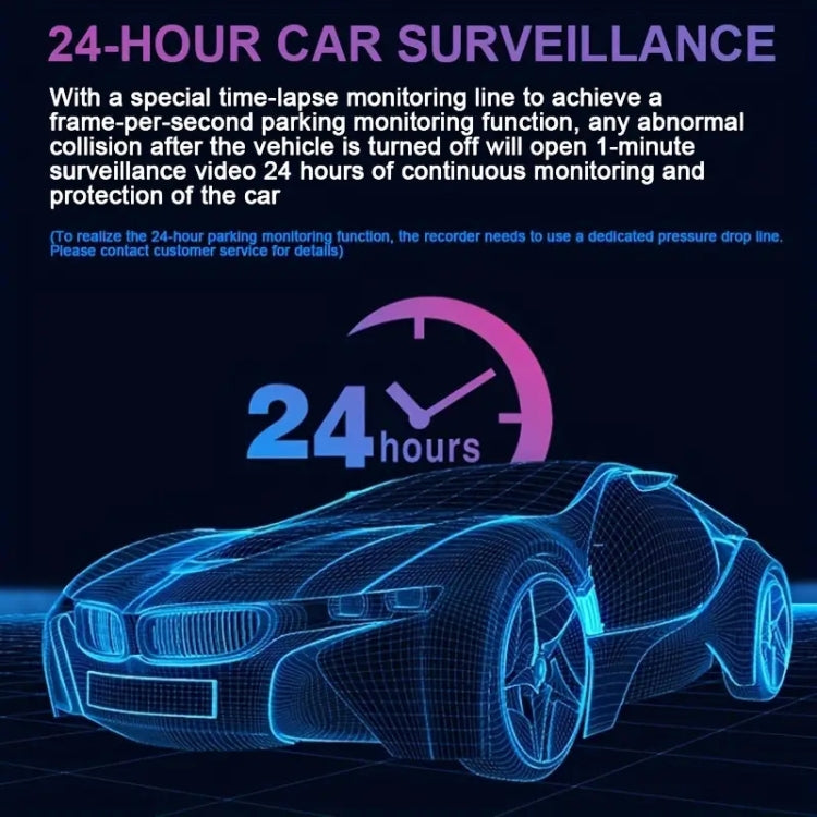 3.16 inch 1080P HD Night Vision Front and Inside Dual Lenses Driving Recorder - Car DVRs by PMC TechLife | Online Shopping South Africa | PMC TechLife | Buy Now Pay Later Mobicred