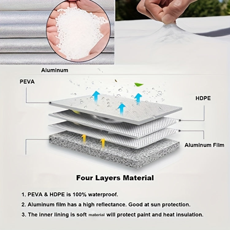 4pcs / Set Car Tire 420D Oxford Cloth Protective Cover, Diameter: 60-66cm, Width: 30cm - Window Foils & Solar Protection by PMC TechLife | Online Shopping South Africa | PMC TechLife | Buy Now Pay Later Mobicred