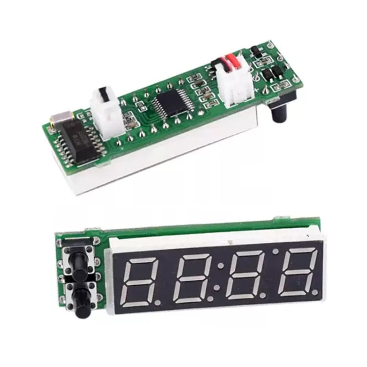 3 in 1 DC5-50V Car High-precision Electronic LED Luminous Clock + Thermometer + Voltmeter (White) - Clocks & Car Meters by PMC Jewellery | Online Shopping South Africa | PMC Jewellery | Buy Now Pay Later Mobicred