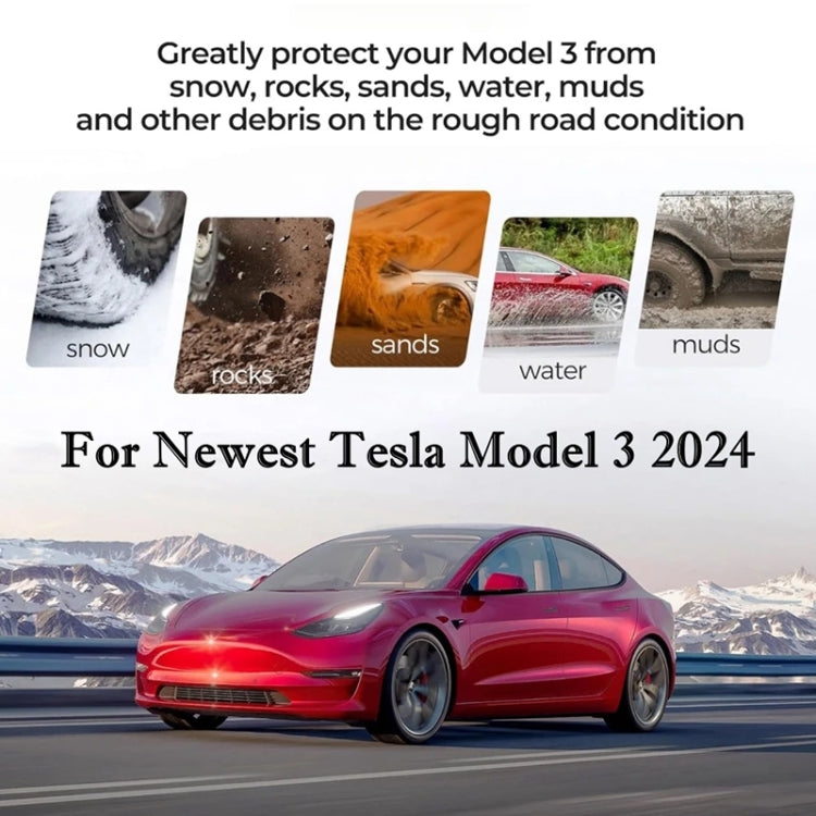 For Tesla Model 3 4 ppcs / Set Car Fenders Mud Flap Modification Accessories - Mudguards by PMC Jewellery | Online Shopping South Africa | PMC Jewellery | Buy Now Pay Later Mobicred