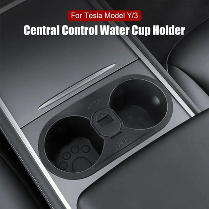 For Tesla Model 3 / Y Car Center Console Ashtray Style Water Cup Holder - Car Drink Holders by PMC Jewellery | Online Shopping South Africa | PMC Jewellery | Buy Now Pay Later Mobicred