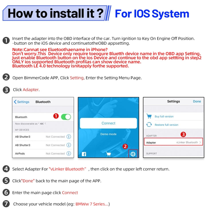 Vgate VLINKER BM+ V2.2 Bluetooth 4.0 Car OBD Fault Diagnosis Detector - free shipping - PMC TechLife - Order now!