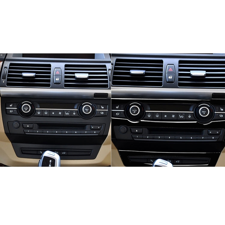 Car Air Conditioner Decorative Sticker Set for BMW E70 X5 2008-2013 / E71 X6 2009-2014, Left and Right Drive Universal(Black) - Car Interior Mouldings by PMC Jewellery | Online Shopping South Africa | PMC Jewellery | Buy Now Pay Later Mobicred