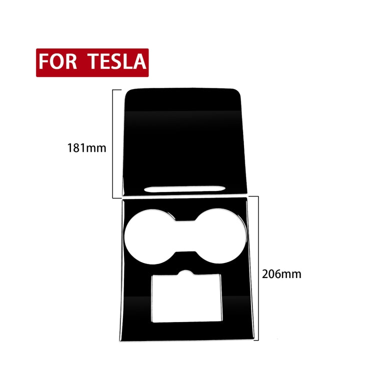 For Tesla Model 3 1106 Car Central Control Panel Decorative Sticker, Left and Right Drive Universal(Black) - Car Interior Mouldings by PMC Jewellery | Online Shopping South Africa | PMC Jewellery | Buy Now Pay Later Mobicred