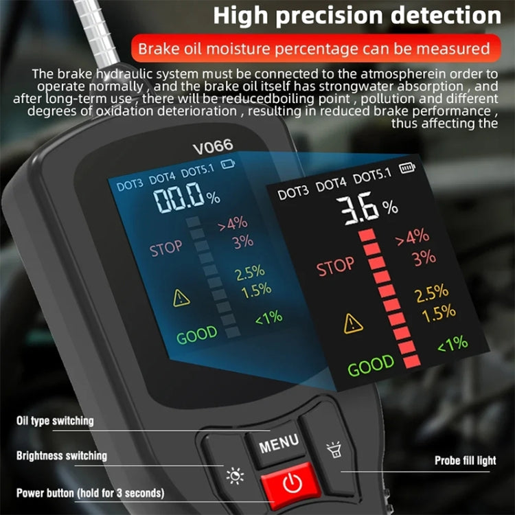 V066 Car Brake Fluid Detection Pen Moisture Tester - Electronic Test by PMC Jewellery | Online Shopping South Africa | PMC Jewellery | Buy Now Pay Later Mobicred