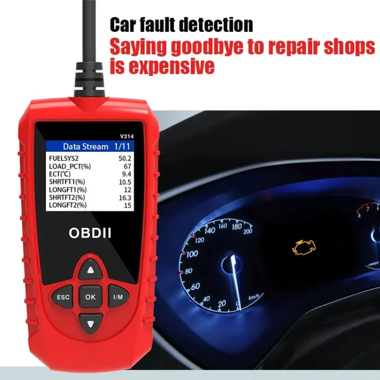 V314 Car OBD Diagnostic Instrument Fault Clear Code Reader - Electronic Test by PMC Jewellery | Online Shopping South Africa | PMC Jewellery | Buy Now Pay Later Mobicred