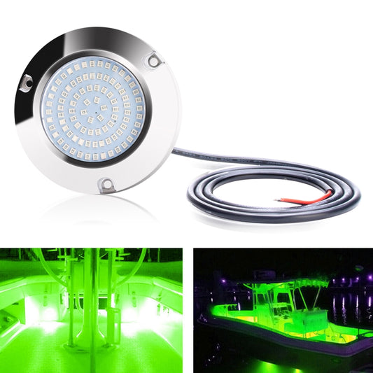 Ship / Yacht 10-30V 90LEDs Waterproof Stainless Steel Underwater Light (Green Light) - Marine Accessories & Parts by PMC Jewellery | Online Shopping South Africa | PMC Jewellery | Buy Now Pay Later Mobicred