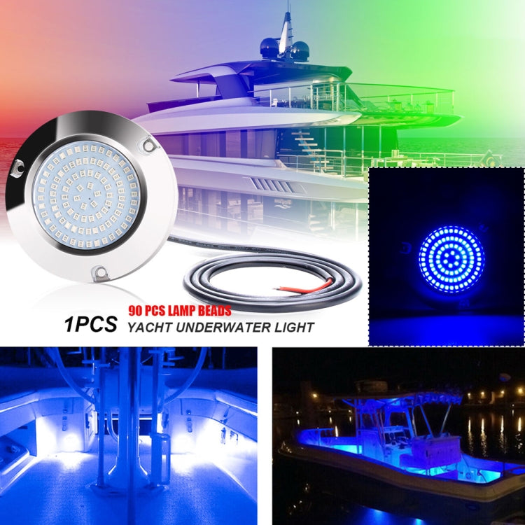 Ship / Yacht 10-30V 90LEDs Waterproof Stainless Steel Underwater Light (White Light) - Marine Accessories & Parts by PMC Jewellery | Online Shopping South Africa | PMC Jewellery | Buy Now Pay Later Mobicred