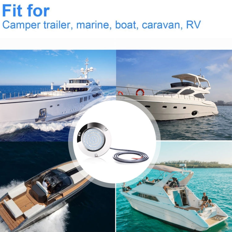 Ship / Yacht 10-30V 90LEDs Waterproof Stainless Steel Underwater Light (Blue Light) - Marine Accessories & Parts by PMC TechLife | Online Shopping South Africa | PMC TechLife | Buy Now Pay Later Mobicred