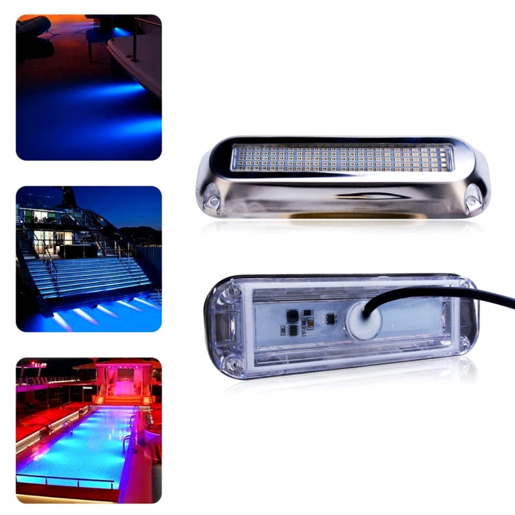 Ship / Yacht 10-30V 120LEDs Waterproof Stainless Steel Underwater Light (Red Light) - Marine Accessories & Parts by PMC Jewellery | Online Shopping South Africa | PMC Jewellery | Buy Now Pay Later Mobicred