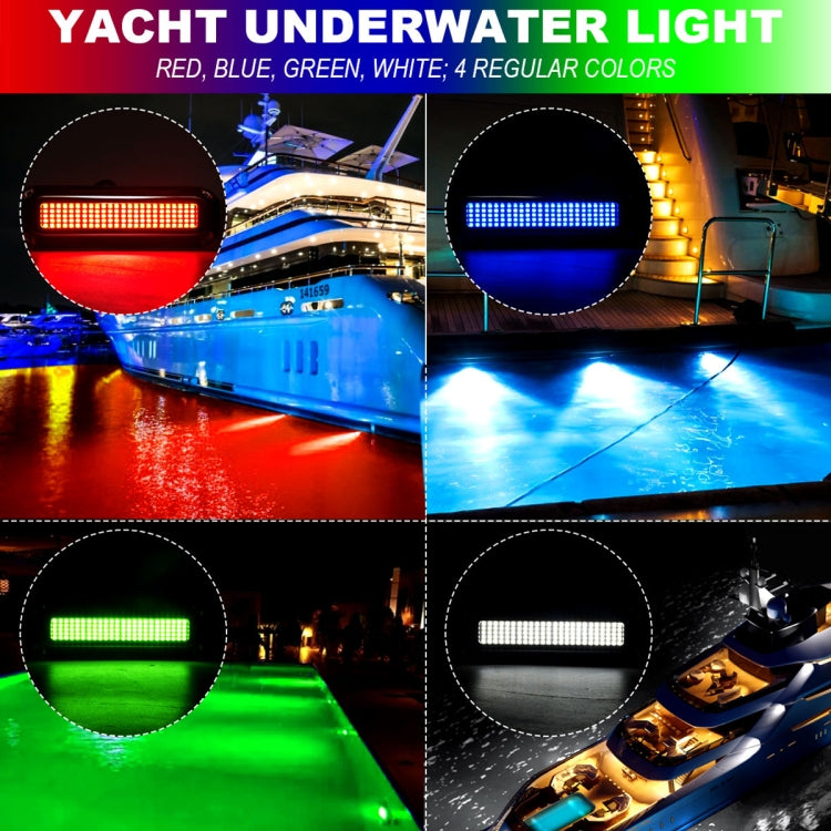 Ship / Yacht 10-30V 120LEDs Waterproof Stainless Steel Underwater Light (Blue Light) - Marine Accessories & Parts by PMC Jewellery | Online Shopping South Africa | PMC Jewellery | Buy Now Pay Later Mobicred