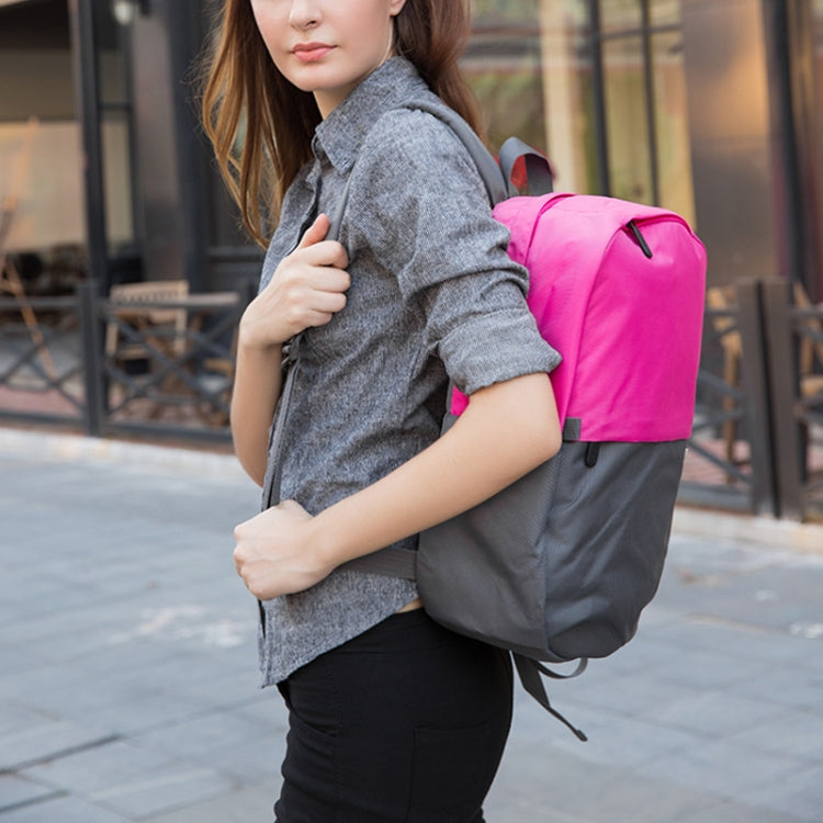 POFOKO XY Series 13.3 inch Fashion Color Matching Multi-functional Backpack Computer Bag, Size: S (Rose Red) - Backpack by POFOKO | Online Shopping South Africa | PMC Jewellery | Buy Now Pay Later Mobicred
