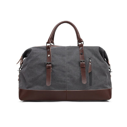 AUGUR 2012 Portable Casual Canvas Travel Handbag Baggage Shoulder Crossby Bag(Grey) - Handbags by AUGUR | Online Shopping South Africa | PMC Jewellery | Buy Now Pay Later Mobicred