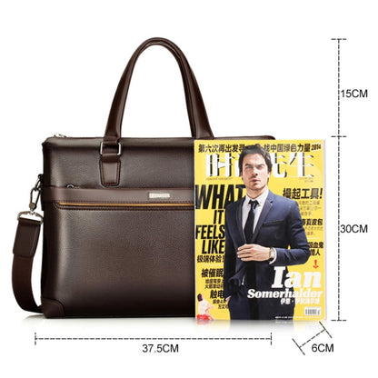 WEIXIER 16037 Multifunctional Men Business Handbag Computer Briefcase Single Shoulder Bag with Handbag(Brown) - Crossbody Bags by WEIXIER | Online Shopping South Africa | PMC Jewellery