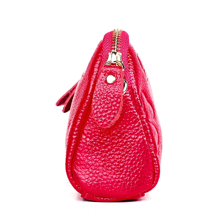 2026 Multifunctional Litchi Texture Women Large Capacity Hand Wallet Shell bag with Card Slots(Rose Red) - Wallets by PMC Jewellery | Online Shopping South Africa | PMC Jewellery | Buy Now Pay Later Mobicred