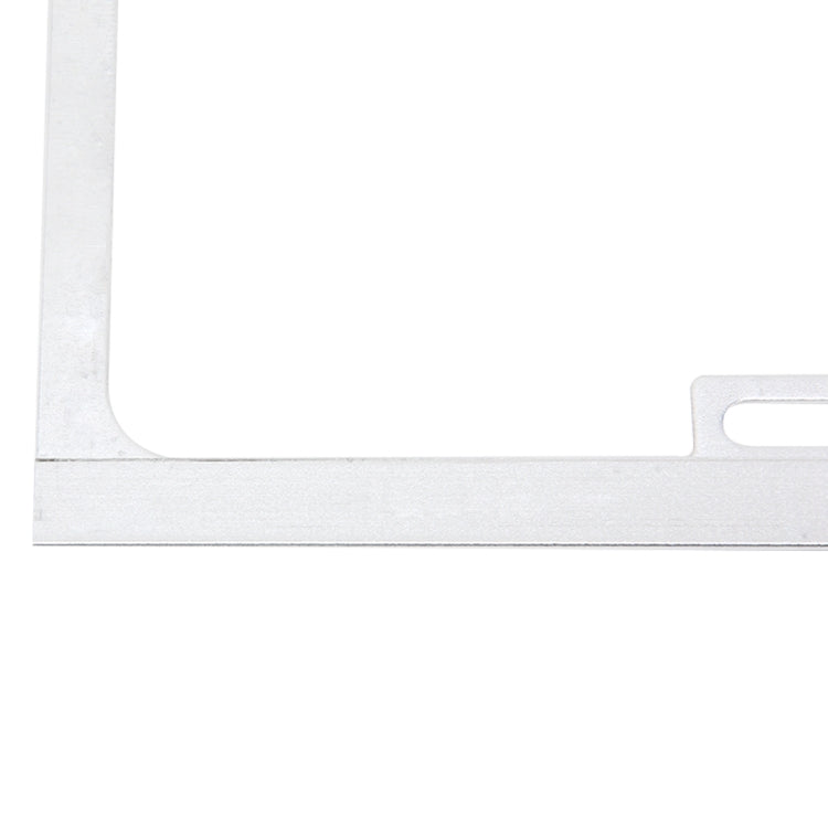 2 PCS Car License Plate Frames Car Styling License Plate Frame Magnesium Alloy Universal License Plate Holder Car Accessories(Silver) - License Plate Covers & Frames by PMC Jewellery | Online Shopping South Africa | PMC Jewellery | Buy Now Pay Later Mobicred