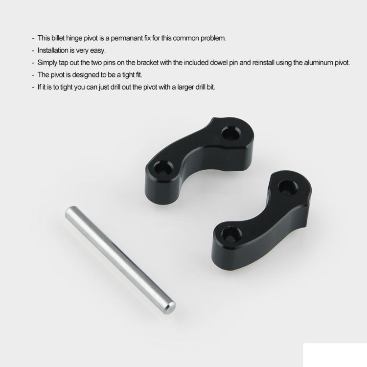 OT243 2 PCS Aluminum Alloy Window Latch Hinge Pivot for 95-04 Tacoma 00-06 Tundra Rear Quarter BL - Glasses & Windows Accessories by PMC Jewellery | Online Shopping South Africa | PMC Jewellery | Buy Now Pay Later Mobicred