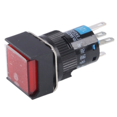 Car DIY Square Button Push Switch with LED Indicator, DC 24V(Red) - Car Switches by PMC TechLife | Online Shopping South Africa | PMC TechLife | Buy Now Pay Later Mobicred