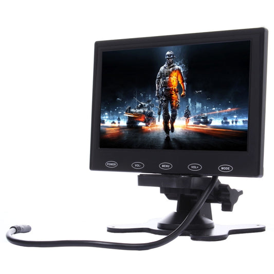 7.0 inch 800*480 Car Surveillance Cameras Monitor with Adjustable Angle Holder & Remote Control, Support VGA / HDMI / AV(Black) - Car Monitor by PMC Jewellery | Online Shopping South Africa | PMC Jewellery | Buy Now Pay Later Mobicred