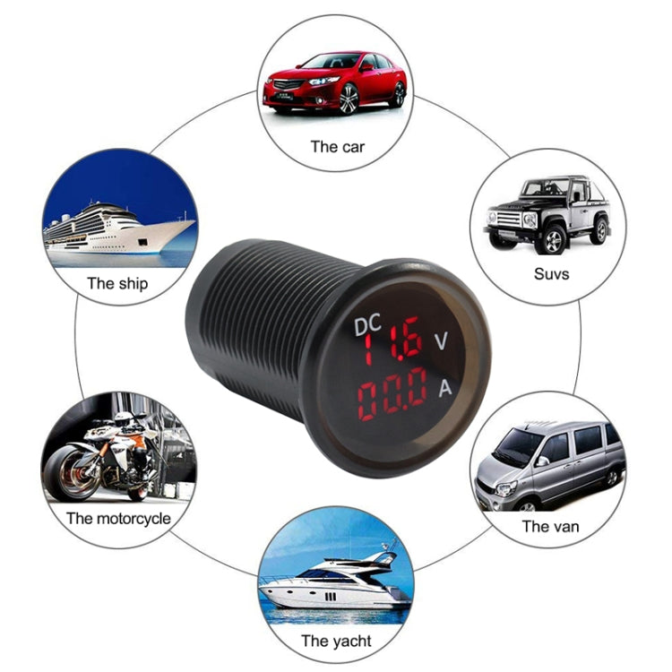 B3613  IP67 Waterproof Car Modification 4.5-30V Voltmeter + Ammeter - Tire Pressure Gauges by PMC TechLife | Online Shopping South Africa | PMC TechLife | Buy Now Pay Later Mobicred