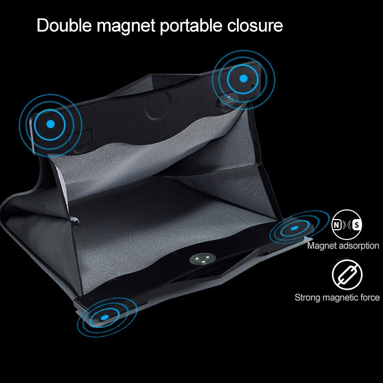 Car Multifunctional LED Design Hanging Folding Garbage Bin Storage Box (Black) - Stowing Tidying by PMC Jewellery | Online Shopping South Africa | PMC Jewellery | Buy Now Pay Later Mobicred