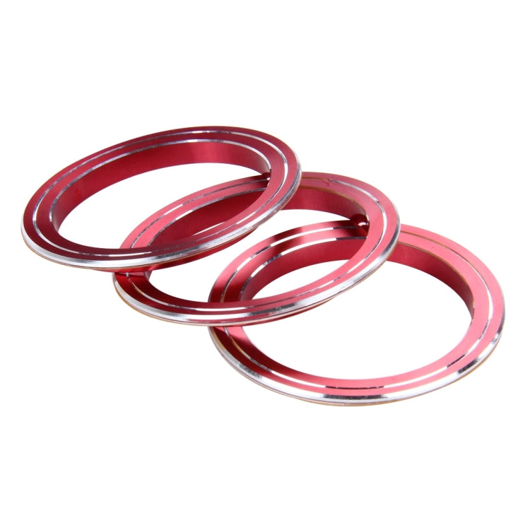 3 PCS Car Aluminum Air Conditioner Knob Case For ATENZA(Red) - Decoration Rings by PMC TechLife | Online Shopping South Africa | PMC TechLife | Buy Now Pay Later Mobicred