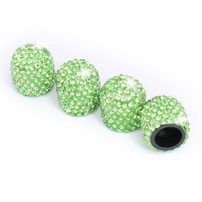 Car Crystal Tire Valve Cap Gas Cap Mouthpiece Cover (Green) - Tire Valve Caps by PMC Jewellery | Online Shopping South Africa | PMC Jewellery | Buy Now Pay Later Mobicred