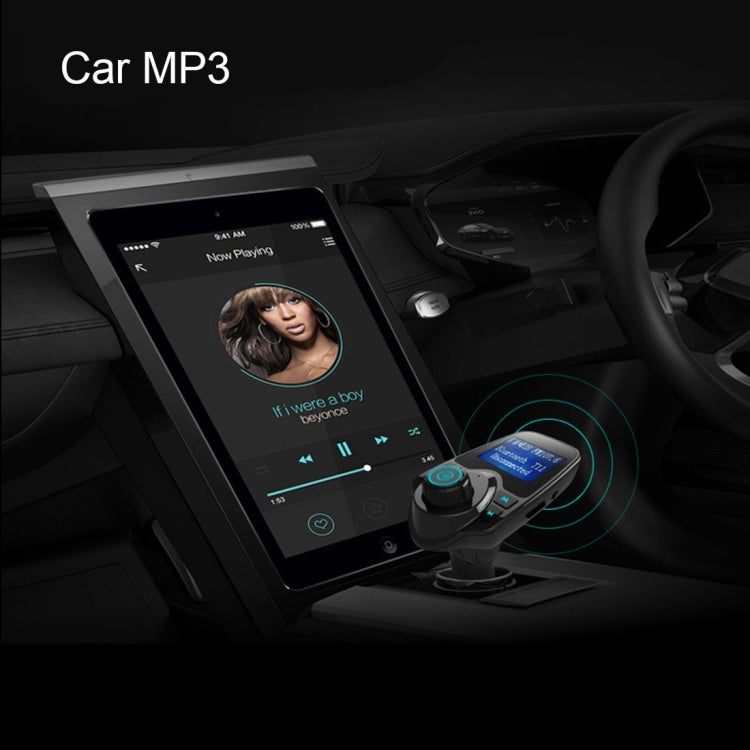 T11 Bluetooth FM Transmitter Car MP3 Player with LED Display, Support Double USB Charge & Handsfree & TF Card & U Disk Music Play Function - Bluetooth Car Kits by PMC Jewellery | Online Shopping South Africa | PMC Jewellery | Buy Now Pay Later Mobicred