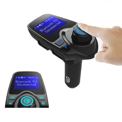 T11 Bluetooth FM Transmitter Car MP3 Player with LED Display, Support Double USB Charge & Handsfree & TF Card & U Disk Music Play Function - Bluetooth Car Kits by PMC Jewellery | Online Shopping South Africa | PMC Jewellery | Buy Now Pay Later Mobicred