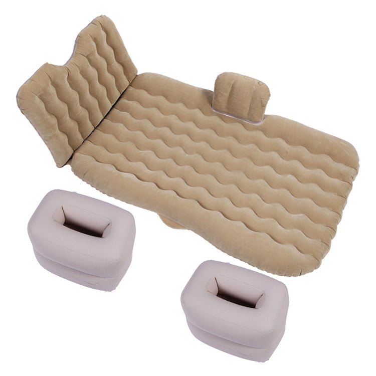 Universal Car Travel Inflatable Mattress Air Bed Camping Back Seat Couch, Size: 90 x 135cm(Beige) - Seat Accessories by PMC Jewellery | Online Shopping South Africa | PMC Jewellery | Buy Now Pay Later Mobicred