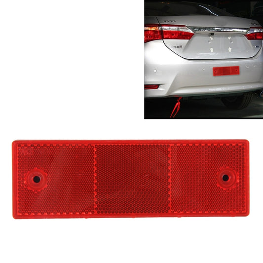 10 PCS Car Rear Bumper Warning Plastic Reflector and Sign(Red) - Reflective Material by PMC Jewellery | Online Shopping South Africa | PMC Jewellery | Buy Now Pay Later Mobicred