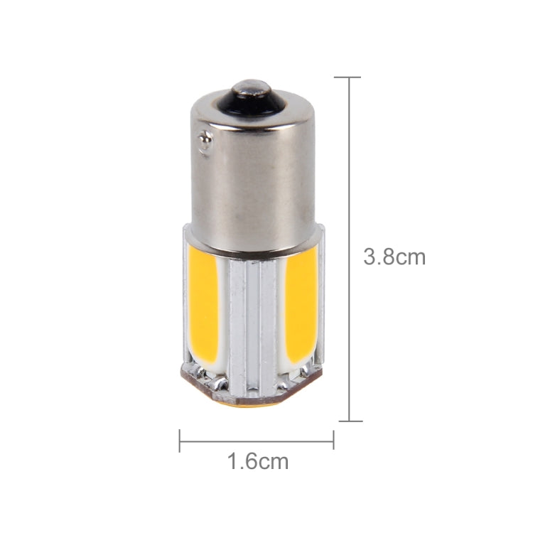 2 PCS 1156/Ba15s 5W 4 COB LEDs Car Turn Light, DC 12V(Yellow Light) - Arrow Turn Lights by PMC TechLife | Online Shopping South Africa | PMC TechLife | Buy Now Pay Later Mobicred