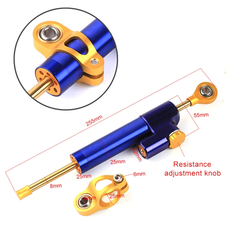 Motorcycle Handlebar Universal Shock Absorber Direction Damper Steering Stabilizer Damper Accessories(Gold) - Engines & Engine Parts by PMC TechLife | Online Shopping South Africa | PMC TechLife
