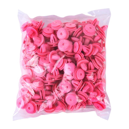 100 PCS Hole Plastic Rivets Fastener Push Clips(Pink) - Auto Fastener & Clips by PMC Jewellery | Online Shopping South Africa | PMC Jewellery