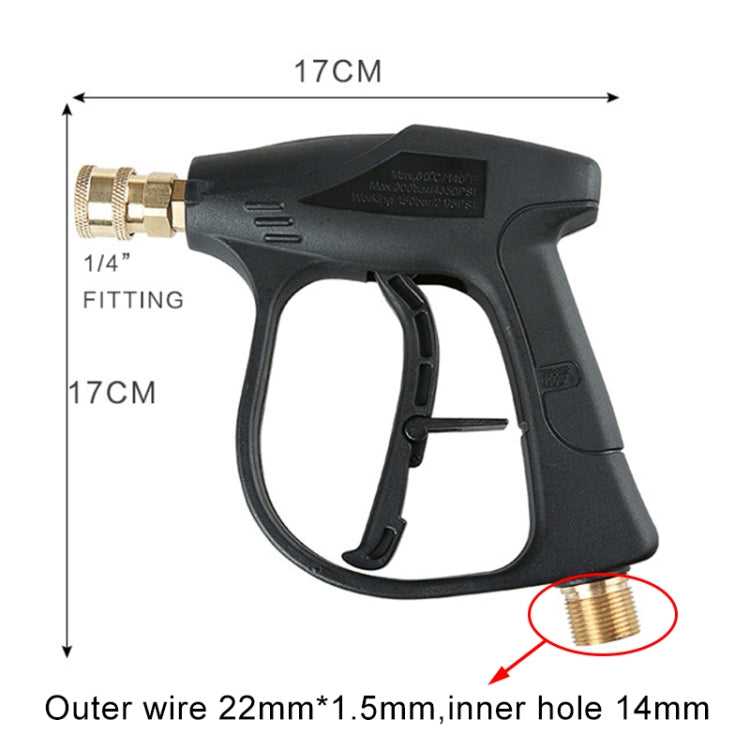 High Pressure Car Wash Foam Gun Soap Foamer Generator Water Sprayer Gun, Outer Wire: 22 x 1.5, Inner Hole: 14 - Car Washer & Accessories by PMC Jewellery | Online Shopping South Africa | PMC Jewellery | Buy Now Pay Later Mobicred